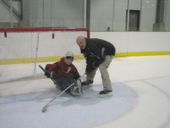 Sledge hockey picture